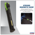 Sealey LED01G Rechargeable Slim Folding Pocket Light 2 COB & 1 SMD LED - Green