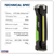 Sealey LED186 Rechargeable Slim Folding Inspection Light 6W COB LED & 1W SMD LED Lithium-ion