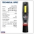 Sealey LED3001 Rechargeable LED Twist® Inspection Light 20W COB & 3W SMD, 3000lm, Magnetic Base & Power Bank