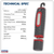 Sealey LED3606R Rechargeable 360° Inspection Light 15W & 3W SMD LED - Red