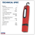 Sealey LED360PLUSR Rechargeable 360° Inspection Light 10W & 3W SMD LED - Red