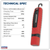 Sealey LED360R Rechargeable 360° Inspection Light 8W & 3W SMD LED - Red
