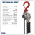 Sealey LH251 Mini Lever Hoist 250kg
