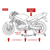 Sealey MS0630 Motorcycle Rear Wheel Side Stand Type Dolly