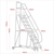 Sealey MSS03 Mobile Safety Steps 3-Tread