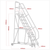 Sealey MSS05 Mobile Safety Steps 5-Tread