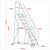 Sealey MSS07 Mobile Safety Steps 7-Tread