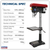 Premier PDM260F Floor Standing Pillar Drill 12-Speed 1100W/230V