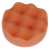 Sealey PTCCHW80O Hook-and-Loop Buffing & Polishing Foam Head 80 x 25mm - Orange/Firm