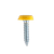 Sealey PTNP6 Numberplate Screw with Plastic Enclosed Head 4.8 x 24mm, Yellow - Pack of 50