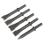 Sealey SA12C Air Hammer Chisel Set 120mm 5pc