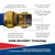 John Guest SBA15BSA SharkBite® Brass Straight Adaptor 15mm x 1/2"BSPT