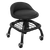 Premier Industrial SCR02B Pneumatic Creeper Stool with Adjustable Height Swivel Seat & Back Rest