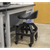 Premier Industrial SCR03B Pneumatic Creeper Stool with Adjustable Height Swivel Seat & Back Rest