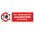 Worksafe SS17P10 No Access Safety Sign, Rigid Plastic - Pack of 10
