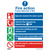 Worksafe SS20P10 Fire Action Without Lift Safety Sign, Rigid Plastic - Pack of 10