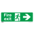 Worksafe SS24V1 Fire Exit (Right) Safety Sign - Self-Adhesive Vinyl
