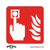 Worksafe SS31P10 Fire Alarm Symbol Safety Sign, Rigid Plastic - Pack of 10