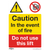 Worksafe SS43P10 Caution Do Not Use Lift Safety Sign, Rigid Plastic - Pack of 10
