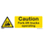 Worksafe SS44P1 Caution Fork-Lift Trucks Safety Sign - Rigid Plastic