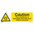 Worksafe SS47P1 Caution Automatic Machinery Safety Sign - Rigid Plastic