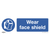 Worksafe SS55V1 Wear Face Shield Safety Sign - Self-Adhesive Vinyl