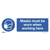 Worksafe SS57V1 Masks Must Be Worn Safety Sign - Self-Adhesive Vinyl