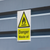 Worksafe SS60V1 Danger Waste Oil Safety Sign - Self-Adhesive Vinyl
