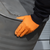 Sealey SSP56L Diamond Grip Extra-Thick Nitrile Powder-Free Gloves, Orange, Large - Pack of 50