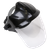 Worksafe SSP78 Deluxe Brow Guard with Aspherical Polycarbonate Full Face Shield