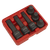 Sealey SX052 Impact Spline Socket Bit Set 1/2"Sq Drive 6pc