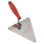 Sealey T1205 Stainless Steel Triangular Brick Trowel with Rubber Handle 180mm