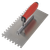 Sealey T7808 Stainless Steel 8mm Notched Trowel with Rubber Handle 270mm