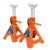 Sealey VS2002OR Ratchet Type Axle Stands (Pair) 2 Tonne Capacity per Stand - Orange
