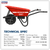 Sealey WBR150E Electric Wheelbarrow 150kg Capacity
