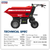 Sealey WBR500E Electric Mini Dumper 500kg Capacity