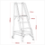 Sealey WS6 Warehouse Steps 6-Tread