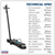 Viking YAJ10-40LELR Long Reach/Low Profile Air Operated Telescopic Jack 10-40 Tonne