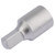 Draper 38324 Square Drain Plug Key, 3/8" Sq. Dr., 8mm