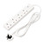 Draper 30891 4 Way White Extension Lead, 2m