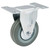 Draper 65477 Fixed Plate Fixing Rubber Castor, 75mm Diameter, S.W.L. 70kg