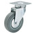 Draper 65478 Swivel Plate Fixing Rubber Castor, 100mm Diameter, S.W.L. 80kg