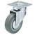 Draper 65473 Swivel Plate Fixing Rubber Castor, 75mm Diameter, S.W.L. 70kg