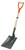 Draper 31391 Steel Square Mouth Builders Shovel with Hardwood Shaft
