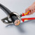 KNIPEX 25881 95 36 320 Cable Cutter (ratchet principle, 3-stage) insulated with multi-component grips, VDE-tested black atramentized, 320mm