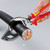 KNIPEX 25881 95 36 320 Cable Cutter (ratchet principle, 3-stage) insulated with multi-component grips, VDE-tested black atramentized, 320mm