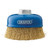 Draper 41445 Brassed Steel Crimped Wire Cup Brush, 100mm, M14