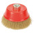Draper 41446 Brassed Steel Crimped Wire Cup Brush, 125mm, M14