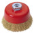 Draper Expert 52637 Brassed Steel Crimped Wire Cup Brush, 100mm, M14