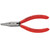 KNIPEX 55952 37 11 125 Flat Nose Pliers for precision mechanics plastic coated black atramentized, 125mm